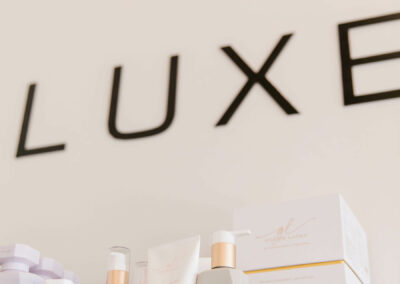 Products at Luxe + mane salon